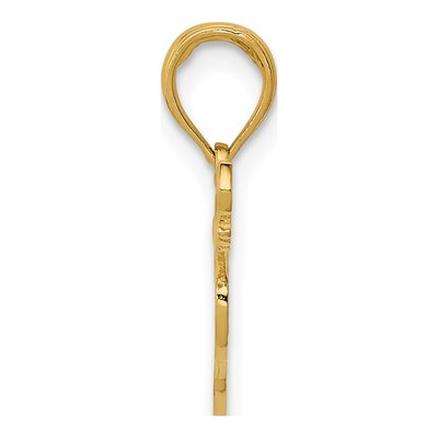 10K Yellow Gold Guitar Pendant – view 3