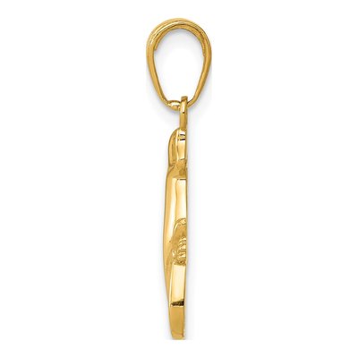 10K Yellow Gold Gecko Pendant – view 3