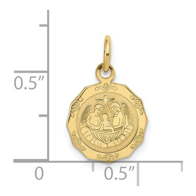 10K Yellow Gold Baptism Charm – view 5