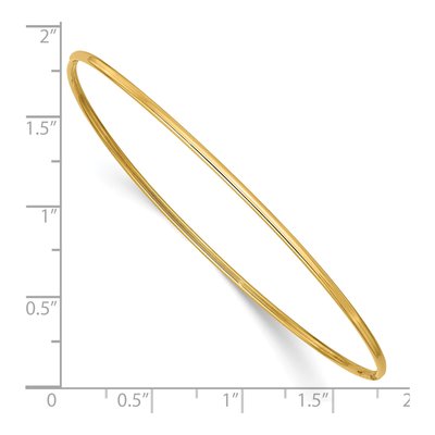 10K Yellow Gold Slip-On Bangle Bracelet – view 3