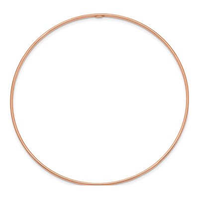 10K Rose Gold Slip-On Bangle Bracelet – view 2