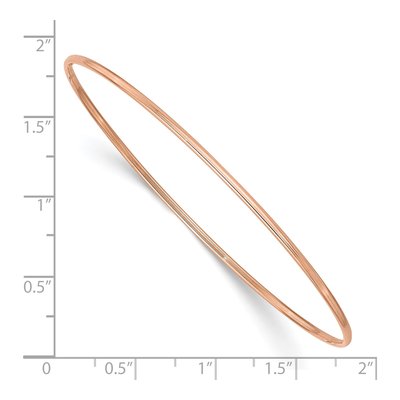 10K Rose Gold Slip-On Bangle Bracelet – view 3