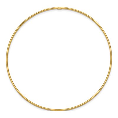 10K Yellow Gold Diamond-Cut Slip-On Bangle Bracelet – view 2