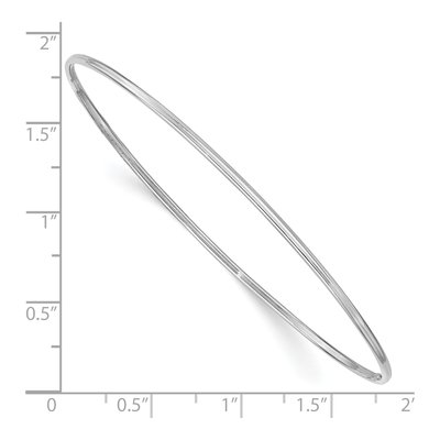 10K White Gold Slip-On Bangle Bracelet – view 3