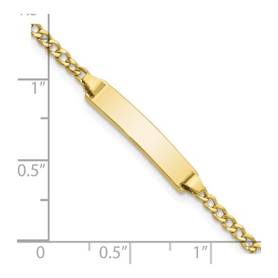 10K Yellow Gold Baby ID Bracelet – view 3