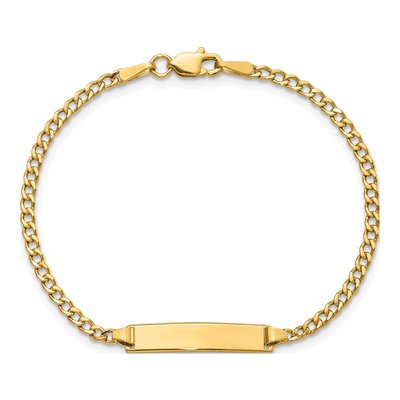 10K Yellow Gold Baby ID Bracelet – view 4