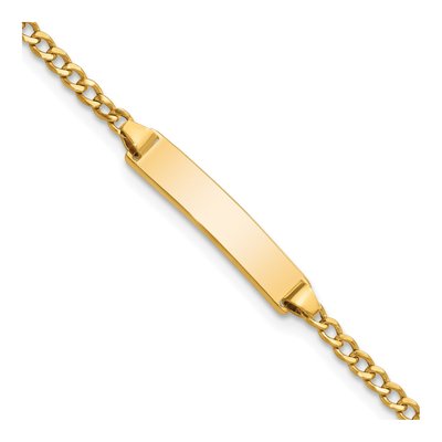 10K Yellow Gold Baby ID Bracelet
