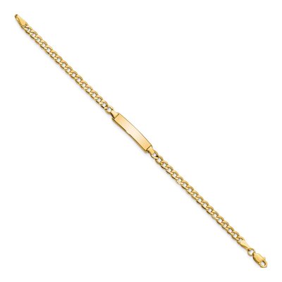 10K Yellow Gold Baby ID Bracelet – view 2