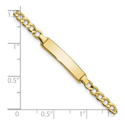 10K Yellow Gold Baby ID Bracelet – view 3