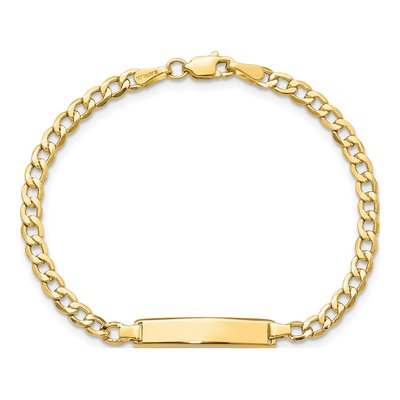 10K Yellow Gold Baby ID Bracelet – view 4
