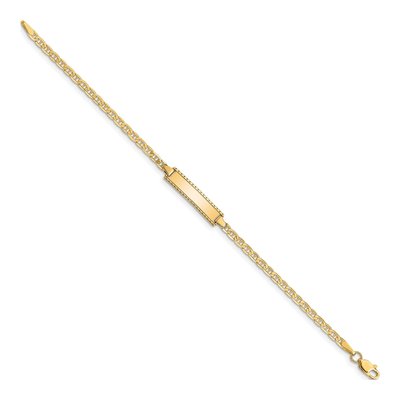 10K Yellow Gold Baby ID Bracelet – view 2