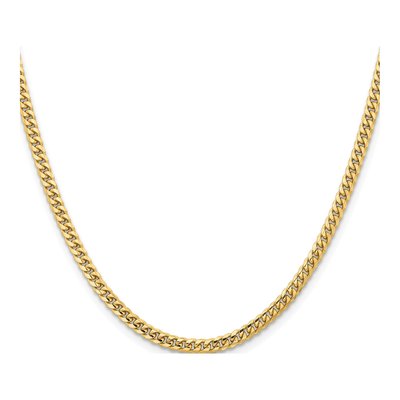 10K Yellow Gold 3.5mm Miami Cuban Chain – view 2