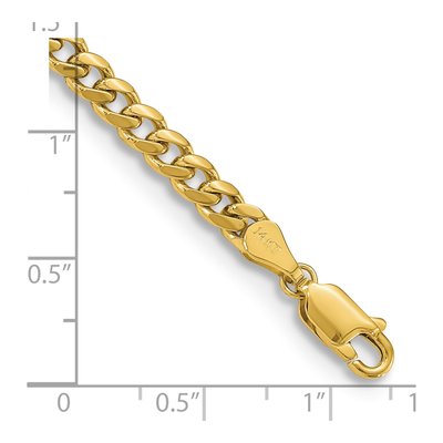 10K Yellow Gold 4.25mm Miami Cuban Chain Bracelet – view 3