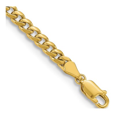 10K Yellow Gold 4.25mm Miami Cuban Chain Bracelet