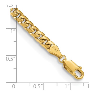 10K Yellow Gold 4.3mm Miami Cuban Chain Bracelet – view 3