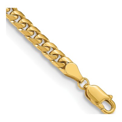 10K Yellow Gold 4.3mm Miami Cuban Chain Bracelet