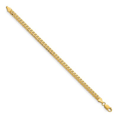 10K Yellow Gold 5.5mm Miami Cuban Chain Bracelet – view 2