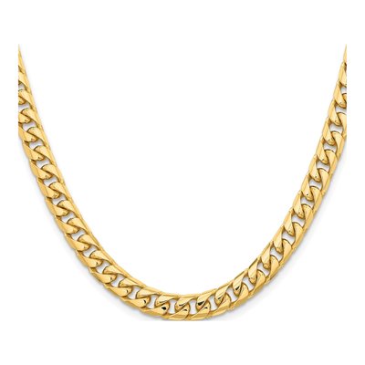 10K Yellow Gold 6.75mm Miami Cuban Chain – view 2