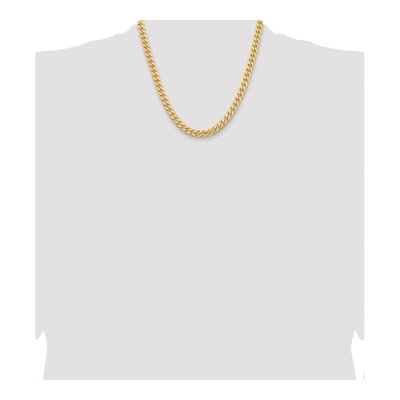 10K Yellow Gold 6.75mm Miami Cuban Chain – view 4