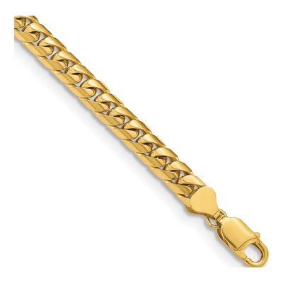 10K Yellow Gold 6.75mm Miami Cuban Chain Bracelet