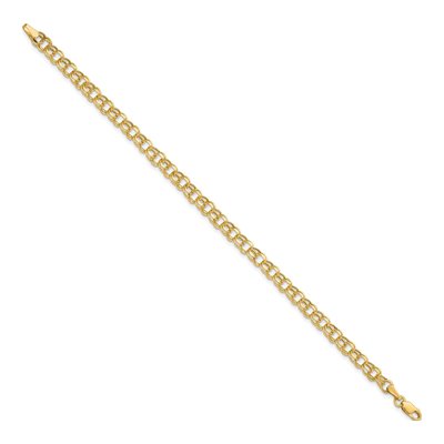 10K Yellow Gold Diamond-Cut Charm Bracelet – view 2