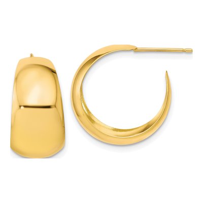 10K Yellow Gold 19mm Small Hoop Earrings