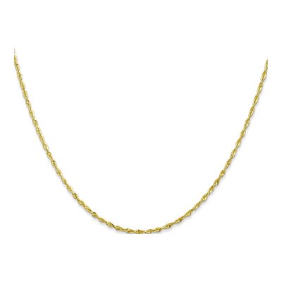 10K Yellow Gold 1.5mm Diamond-Cut Rope Chain – view 2