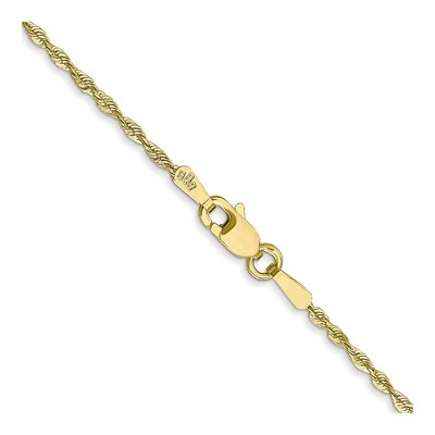 10K Yellow Gold 1.5mm Diamond-Cut Rope Chain – view 3