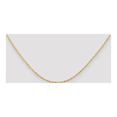 10K Yellow Gold 1.5mm Diamond-Cut Rope Chain – view 4