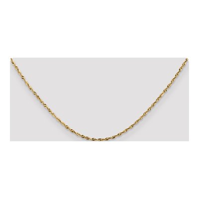 10K Yellow Gold 1.8mm Diamond-Cut Rope Chain – view 4
