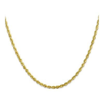 10K Yellow Gold 2.75mm Diamond-Cut Rope Chain – view 2