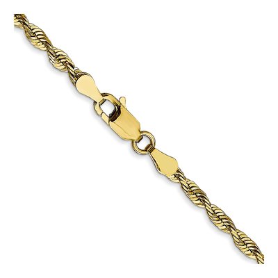 10K Yellow Gold 2.75mm Diamond-Cut Rope Chain – view 3