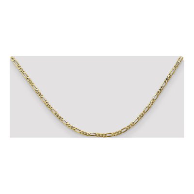 10K Yellow Gold 2.75mm Flat Figaro Chain – view 4