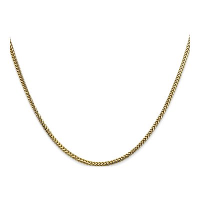 10K Yellow Gold 1.5mm Franco Chain – view 2