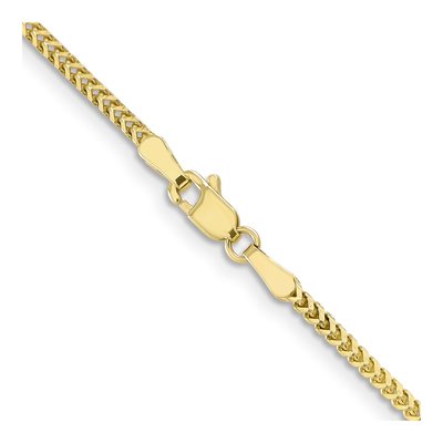 10K Yellow Gold 1.5mm Franco Chain – view 3