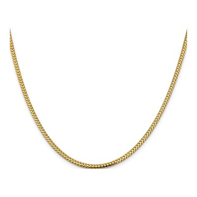 10K Yellow Gold 2.3mm Franco Chain – view 2