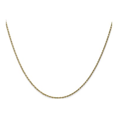 10K Yellow Gold 1.15mm Diamond-Cut Rope Chain – view 2