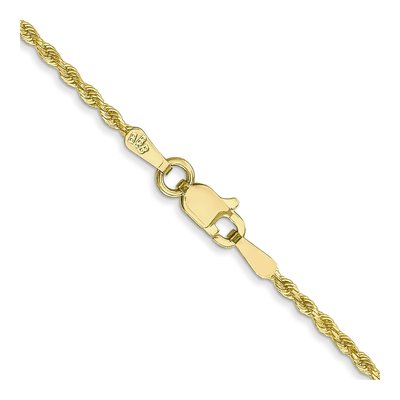 10K Yellow Gold 1.5mm Handmade Diamond-Cut Rope Chain – view 3