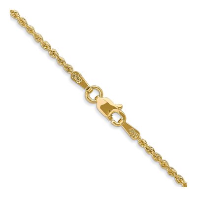 10K Yellow Gold 1.5mm Handmade Rope Chain – view 3