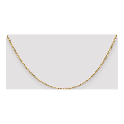 10K Yellow Gold 1.5mm Handmade Rope Chain – view 4