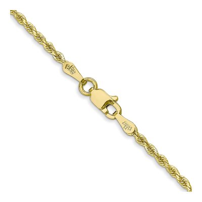 10K Yellow Gold 1.75mm Handmade Diamond-Cut Rope Chain – view 3