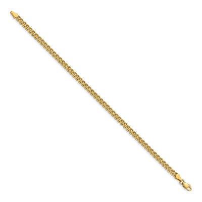 10K Yellow Gold 3.75mm Diamond-Cut Double Strand Rope Chain Bracelet – view 3