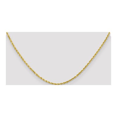 10K Yellow Gold 2mm Handmade Diamond-Cut Rope Chain – view 4