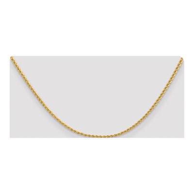 10K Yellow Gold 2.25mm Handmade Rope Chain – view 4
