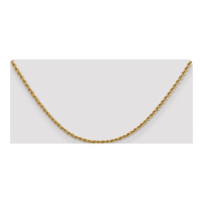 10K Yellow Gold 2.5mm Handmade Rope Chain – view 4