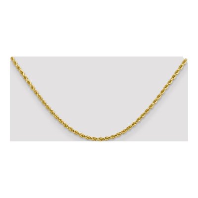 10K Yellow Gold 2.75mm Handmade Diamond-Cut Rope Chain – view 4