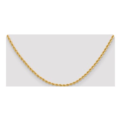 10K Yellow Gold 2.75mm Handmade Rope Chain – view 4