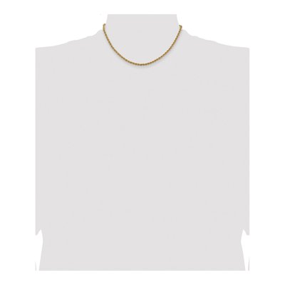 10K Yellow Gold 3mm Handmade Rope Chain – view 4