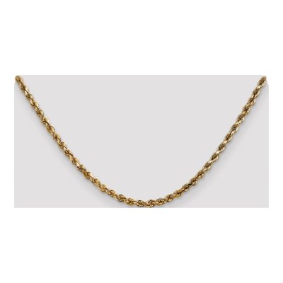 10K Yellow Gold 3.5mm Handmade Diamond-Cut Rope Chain – view 4