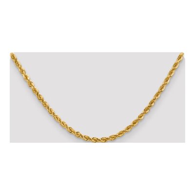 10K Yellow Gold 4mm Handmade Diamond-Cut Rope Chain – view 4